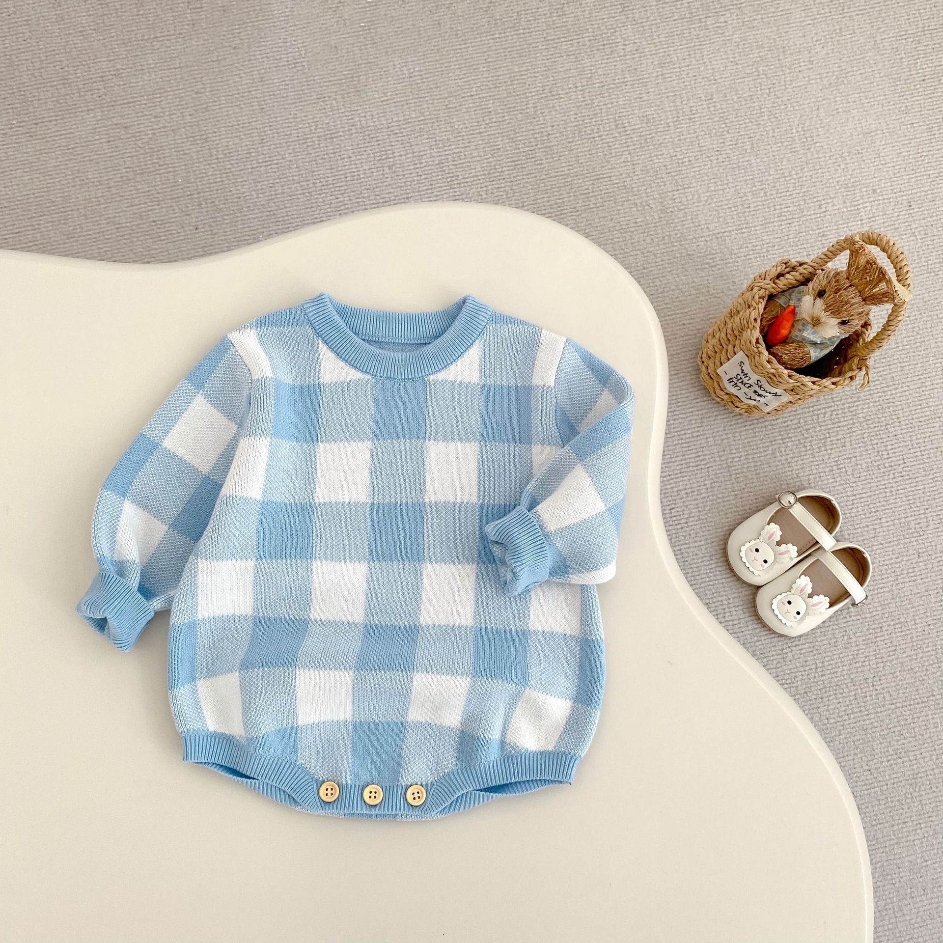 Willow Gingham Romper - lifestyle detail