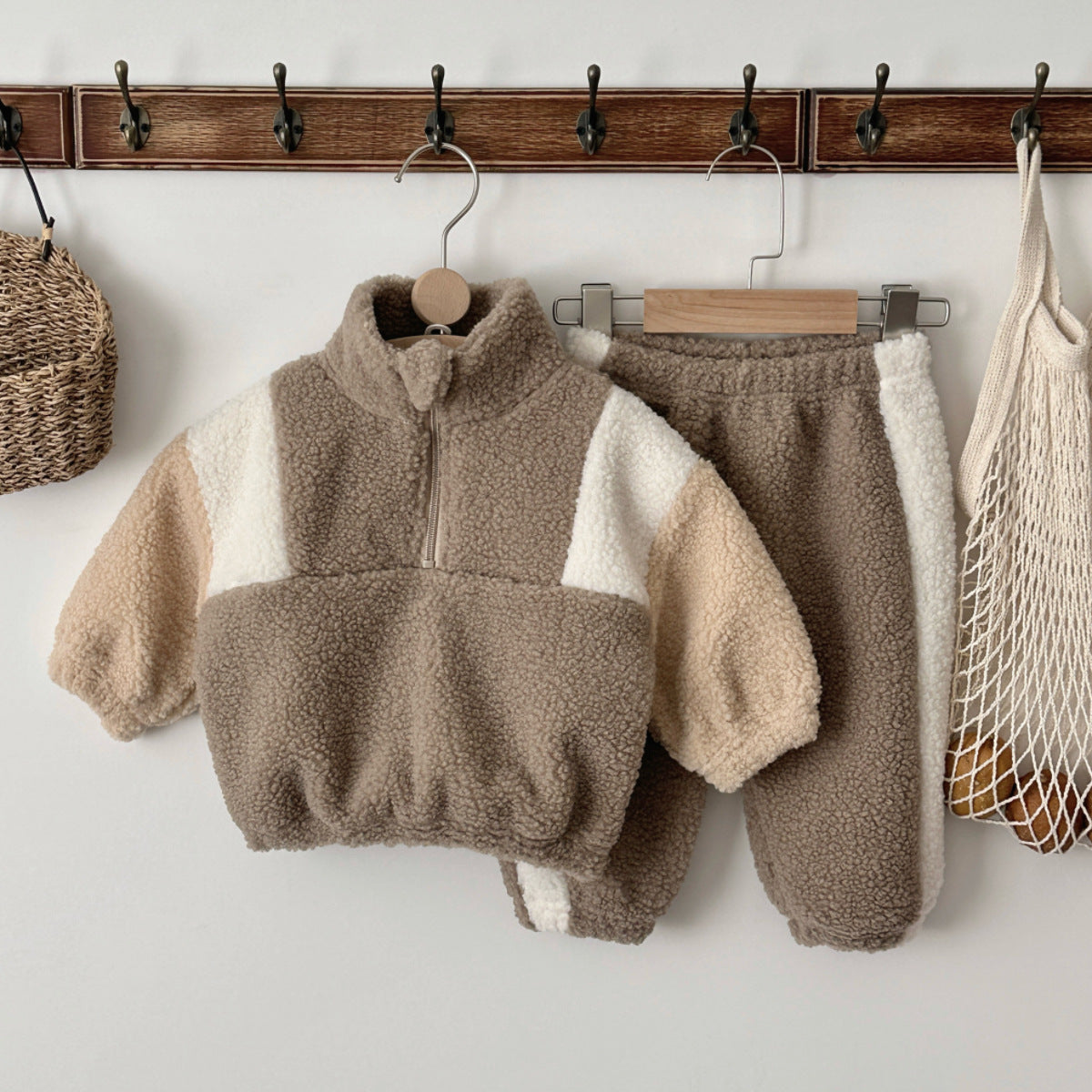 Lambswool Half-Zip Set