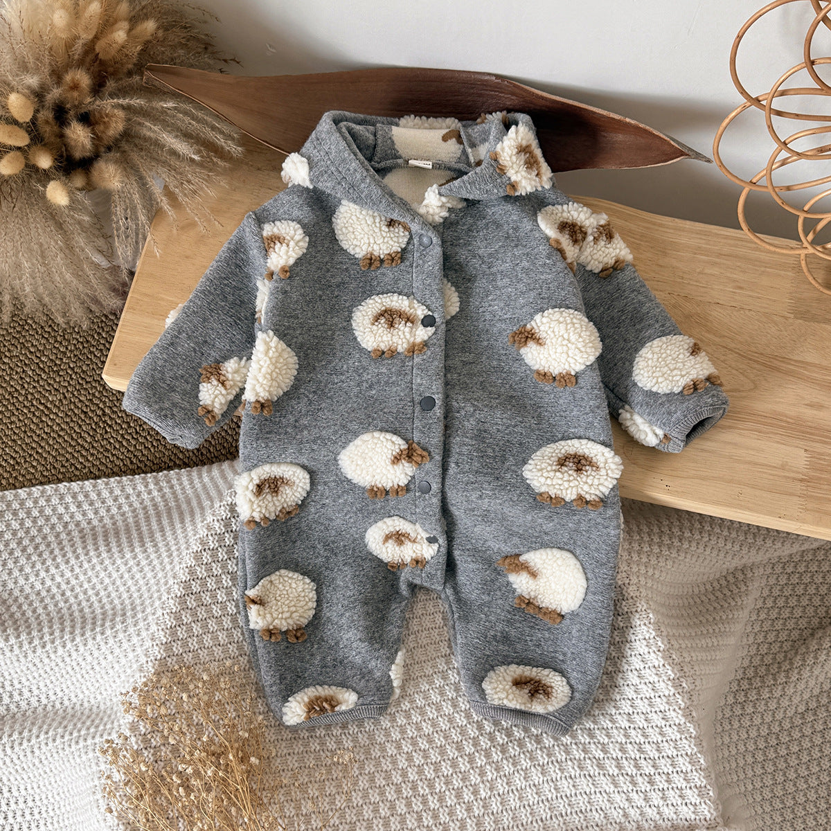 Little Lamb Fleece Romper
