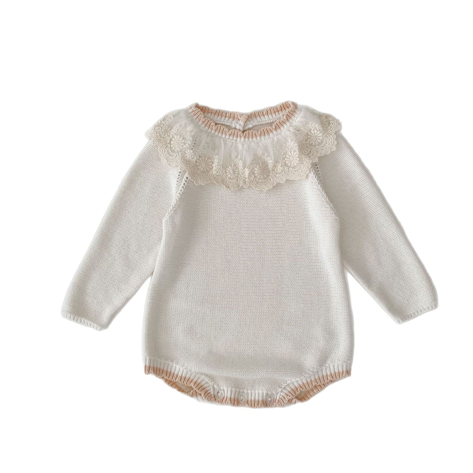 Meadow Lace Romper flat product shot