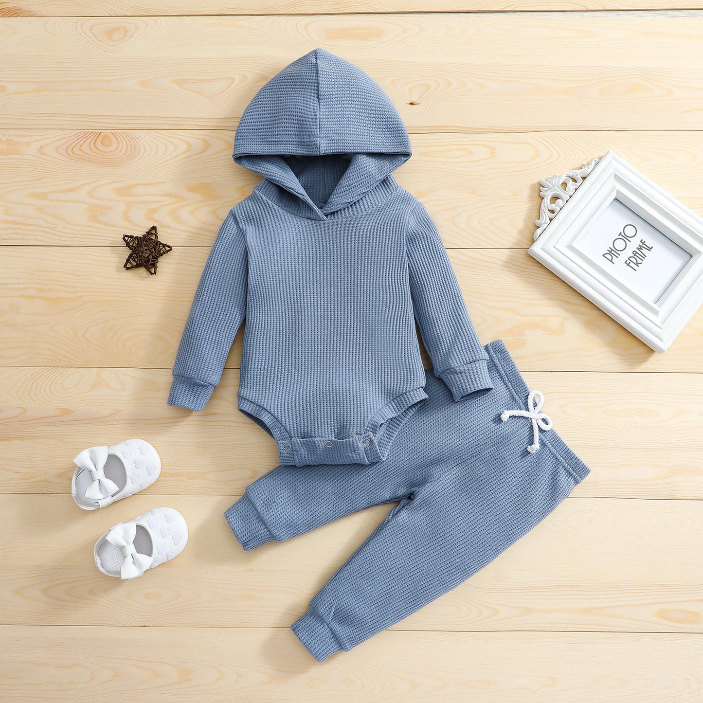 Acorn Hooded Romper Set