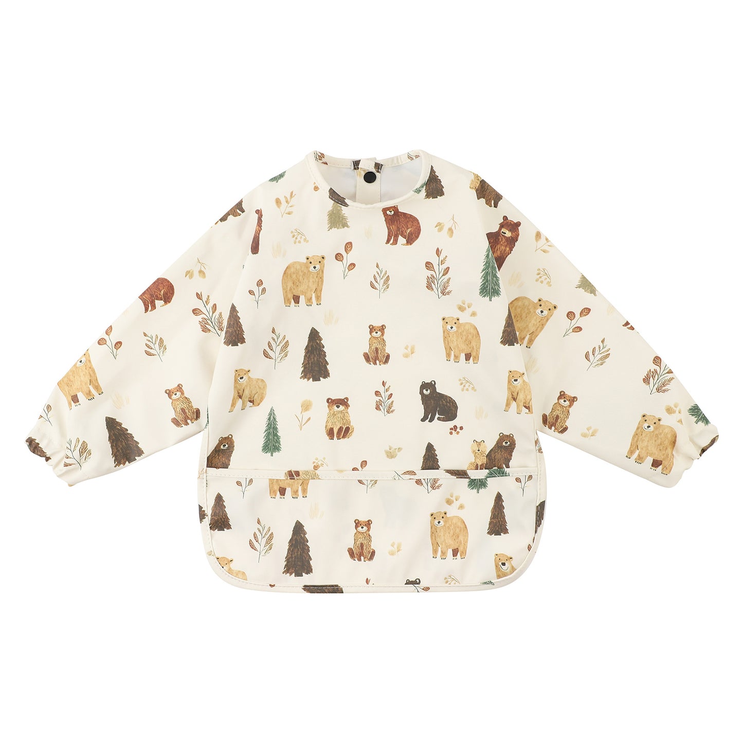 Acorn Hollow Bib Woodland Bear print