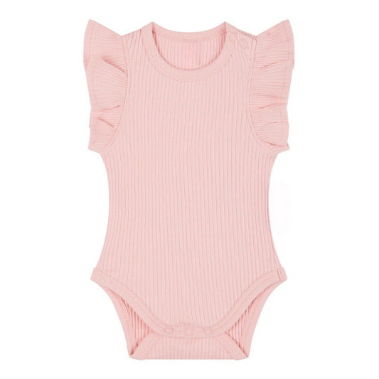 Ribbed Knit Newborn Romper