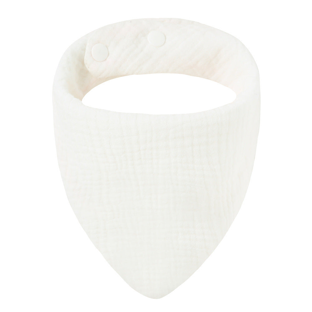 Cream muslin triangle bib