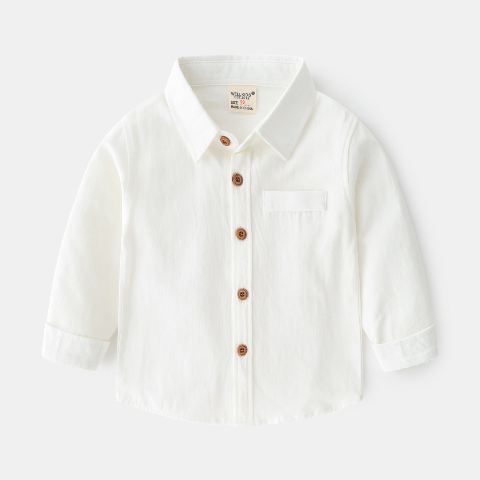 Wren Oxford Shirt in ivory, flat lay
