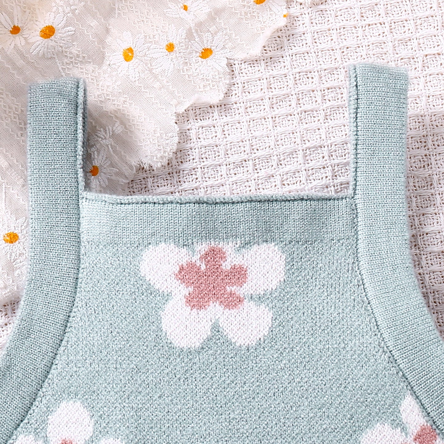 Petal Knit Romper detail