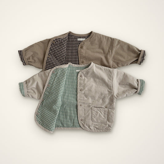 Plaid-Cotton Checkered Jacket – E For Egg