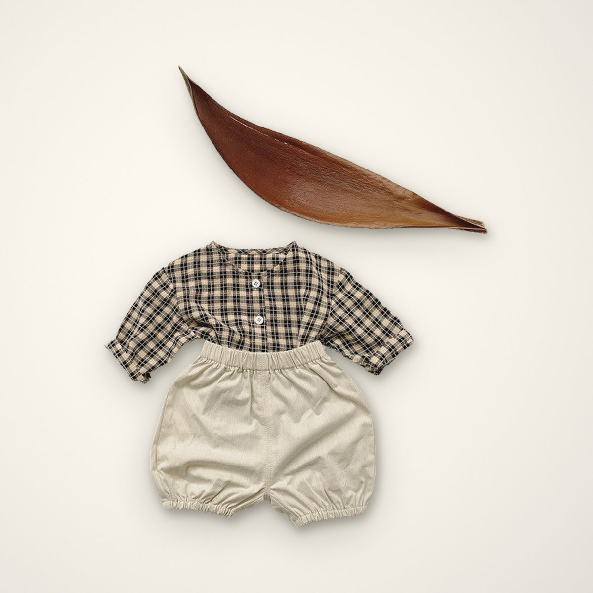 Plaid Pebble Two-Piece Set – E For Egg