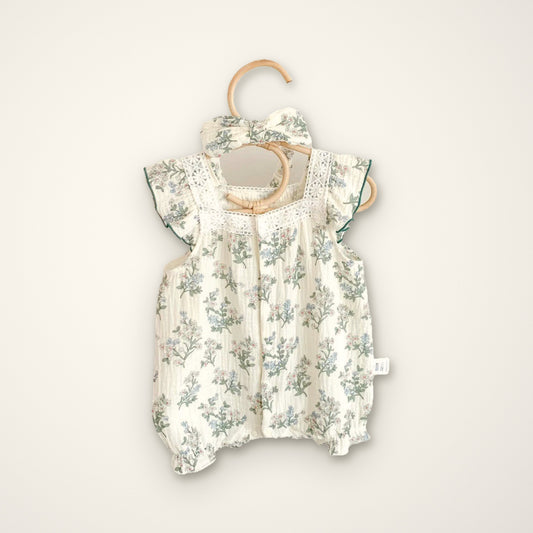 Blossom Meadow Onesie – E For Egg