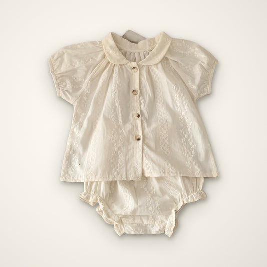 Cotton Puff Suit Set – E For Egg