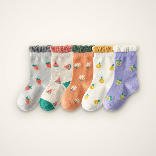 Fruit-Cartoon Comfort Socks – E For Egg