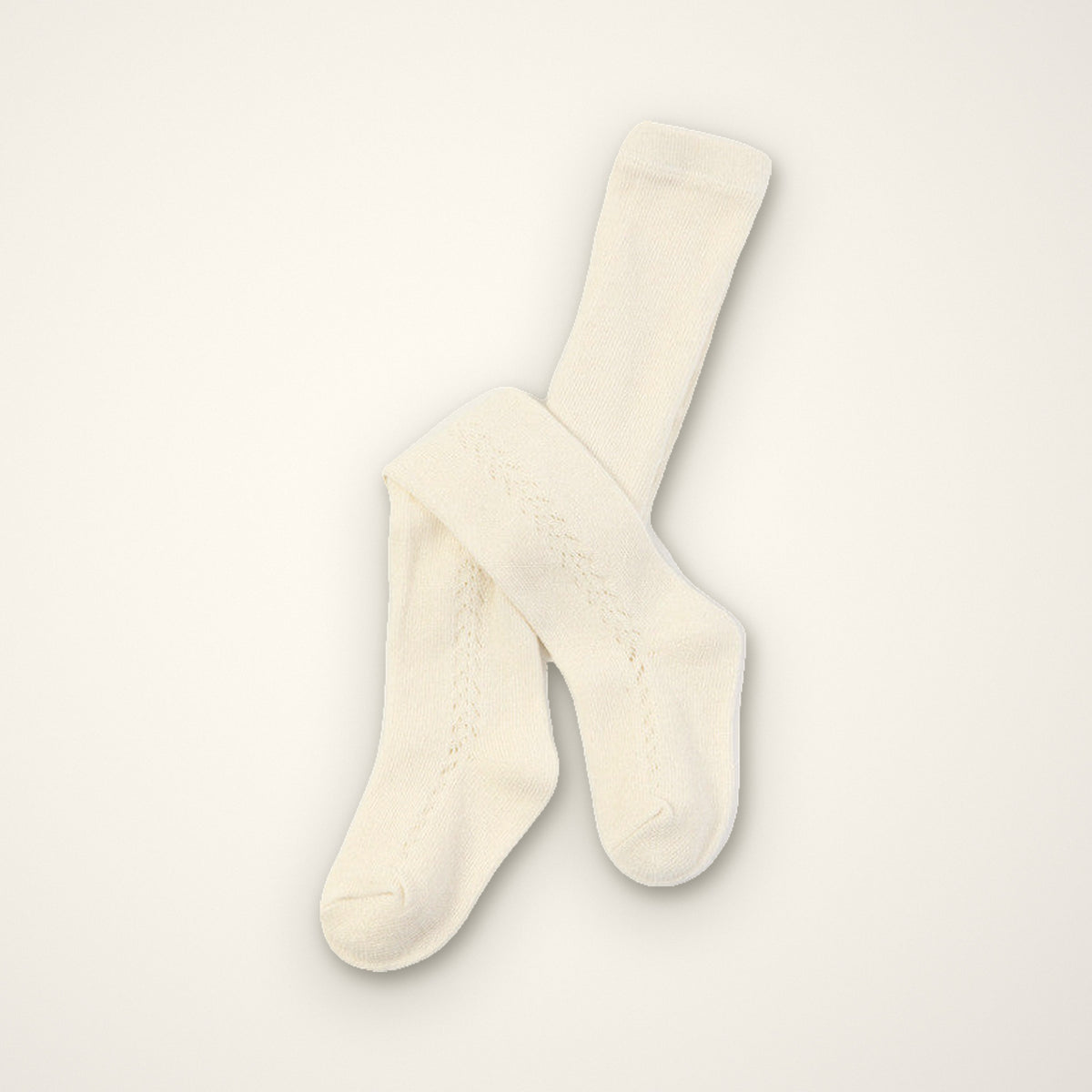 Cotton Lattice Baby Tights – E For Egg