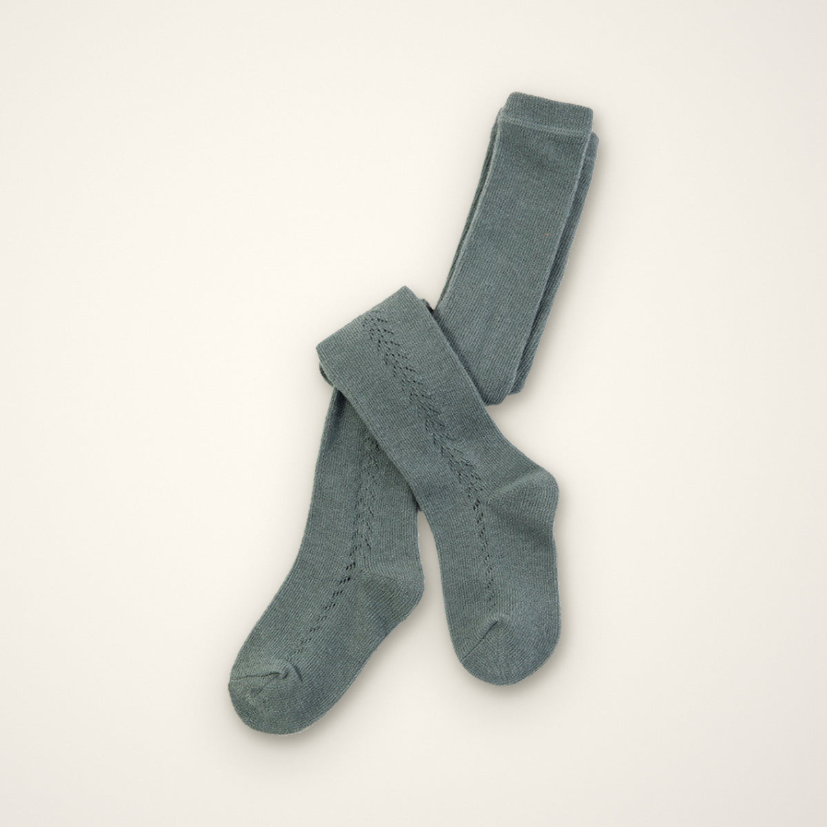 Cotton Lattice Baby Tights – E For Egg