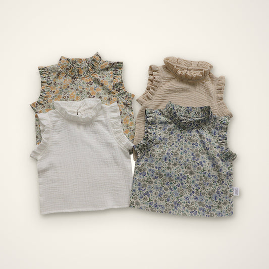 Floral Meadow Vest T-shirt – E For Egg