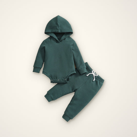Acorn Hooded Romper Set – E For Egg