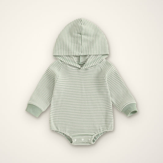 Waffle Grove Hooded Bodysuit – E For Egg