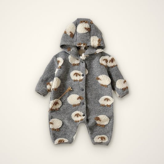 Little Lamb Fleece Romper – E For Egg