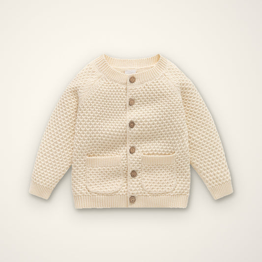 Acorn Button Cardigan – E For Egg