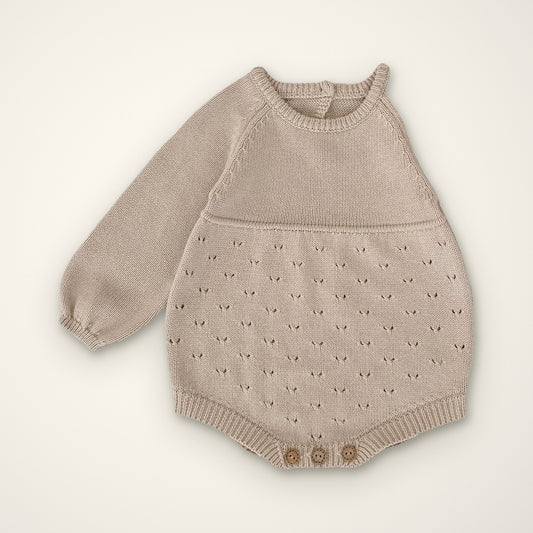 Acorn Pointelle Romper – E For Egg